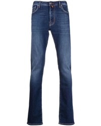 Jacob Cohen Straight Leg Faded Jeans