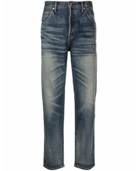 Tom Ford Straight Leg Faded Jeans