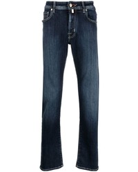 Jacob Cohen Straight Leg Logo Patch Jeans