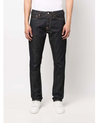 Evisu Straight Leg Mid Rise Jeans