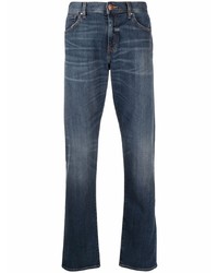 Armani Exchange Straight Leg Mid Rise Jeans