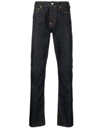 Evisu Straight Leg Mid Rise Jeans