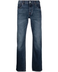 7 For All Mankind Straight Leg Mid Rise Jeans