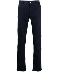 Canali Straight Leg Mid Rise Jeans