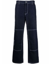 Daily Paper Straight Leg Patch Pocket Jeans