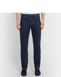 Canali Stretch Cotton And Cashmere Blend Jeans