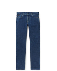 Canali Stretch Cotton And Cashmere Blend Jeans