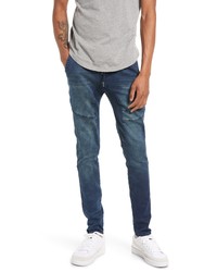 KUWALLA Stretch Cotton Knit Denim Joggers In Blue At Nordstrom