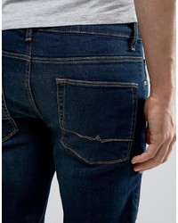 Asos Stretch Slim Jeans In Dark Wash