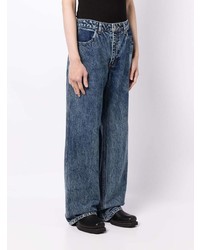 Eckhaus Latta Stripe Detailing Loose Fit Jeans