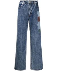 Eckhaus Latta Stripe Detailing Loose Fit Jeans