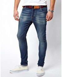 Asos Super Skinny Jeans In Light Wash