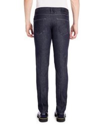 Emporio Armani Textured Slim Fit Jeans