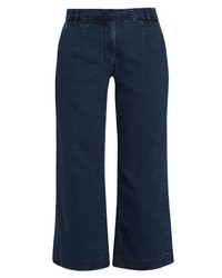 Current/Elliott The Cropped Neat Wide Leg Jeans
