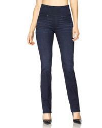Spanx The Signature Straight Jeans In Dark Dipped