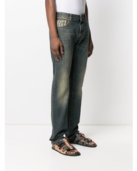 Etro Tiger Patch Stonewashed Jeans