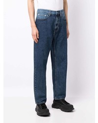 Izzue Two Tone Straight Leg Jeans