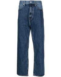 Izzue Two Tone Straight Leg Jeans