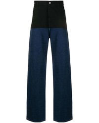 Raf Simons Two Tone Wide Jeans