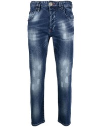 Philipp Plein Washed Straight Cut Jeans