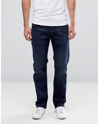 Diesel Waykee Straight Jeans 677j Dark Indigo