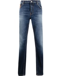 Roberto Cavalli Whiskered Patch Detail Slim Jeans