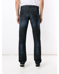 Armani Exchange Whiskering Effect Straight Leg Jeans