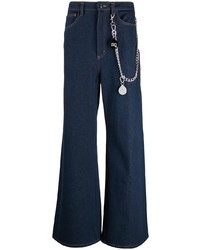 DUOltd Wide Leg Chain Detail Jeans
