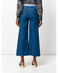 RED Valentino Wide Legged Cropped Jeans