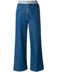 RED Valentino Wide Legged Cropped Jeans