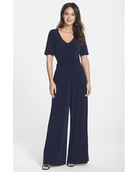 Marc New York By Andrew Marc Ruched Waist Jersey Jumpsuit