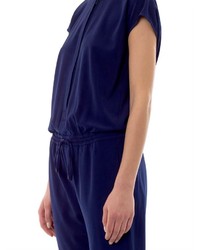Vince Collarless Twill Jumpsuit