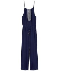 Tory Burch Embroidered Silk Jumpsuit