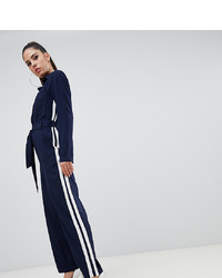 Parallel Lines Jumpsuit With Off White