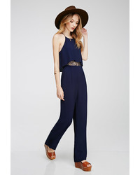 Forever 21 Layered Lace Paneled Jumpsuit