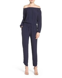 Fraiche by J Off The Shoulder Jumpsuit Comfortable And Versatile With A Stretchy Off The Shoulder Neckline Drawstring Comfortable And Versatile With A Stretchy Off The Shoulder Neckline Drawstring Comfortable And Versatile With A Stretchy Off The Shoulder Neckline Dr