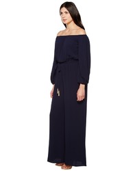 Vince Camuto Off The Shoulder Long Sleeve Jumpsuit Jumpsuit Rompers One Piece