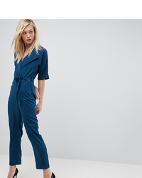 Asos Tall Wrap Jumpsuit With Self Belt