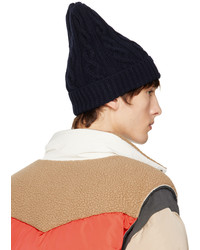 Kenzo Navy Cable Knit Beanie