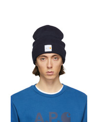 A.P.C. Navy Carhartt Wip Edition Watchover Beanie