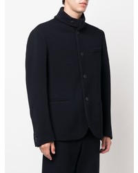 Giorgio Armani High Neck Buttoned Up Jacket