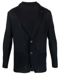Manuel Ritz Knitted Single Breasted Buttoned Blazer