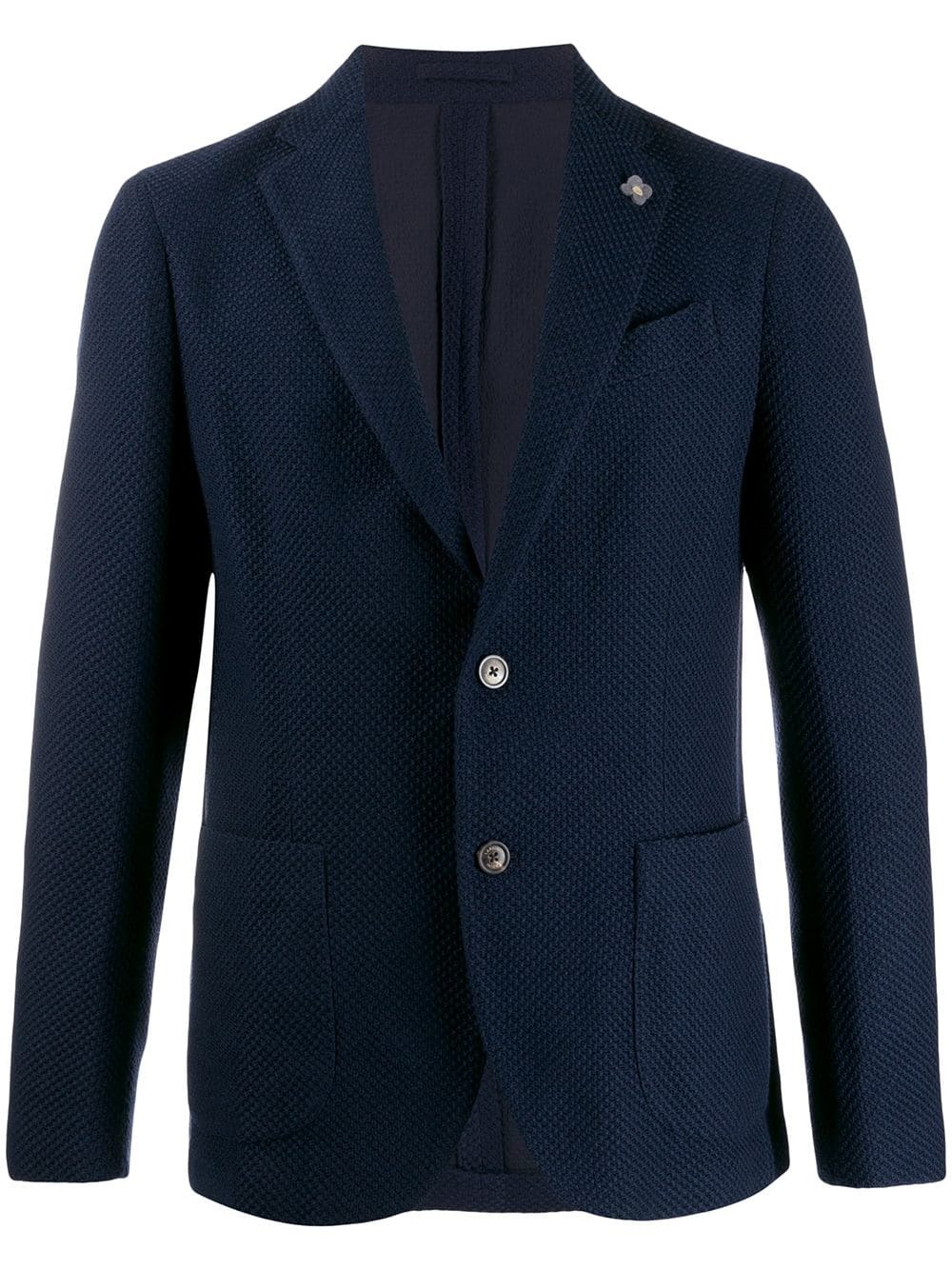 Lardini Lapel Petal Knit Blazer, $1,115 | farfetch.com | Lookastic