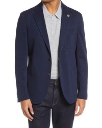 Ted Baker London Tom Knit Cotton Sport Coat In Navy At Nordstrom