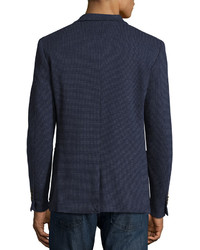 English Laundry Two Button Dotted Blazer Navy