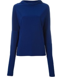 Norma Kamali Wide Collar Knitted Blouse