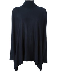 P.A.R.O.S.H. Roll Neck Flared Knitted Blouse