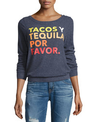 Chaser Tacos Y Tequila Knit Top Avalon