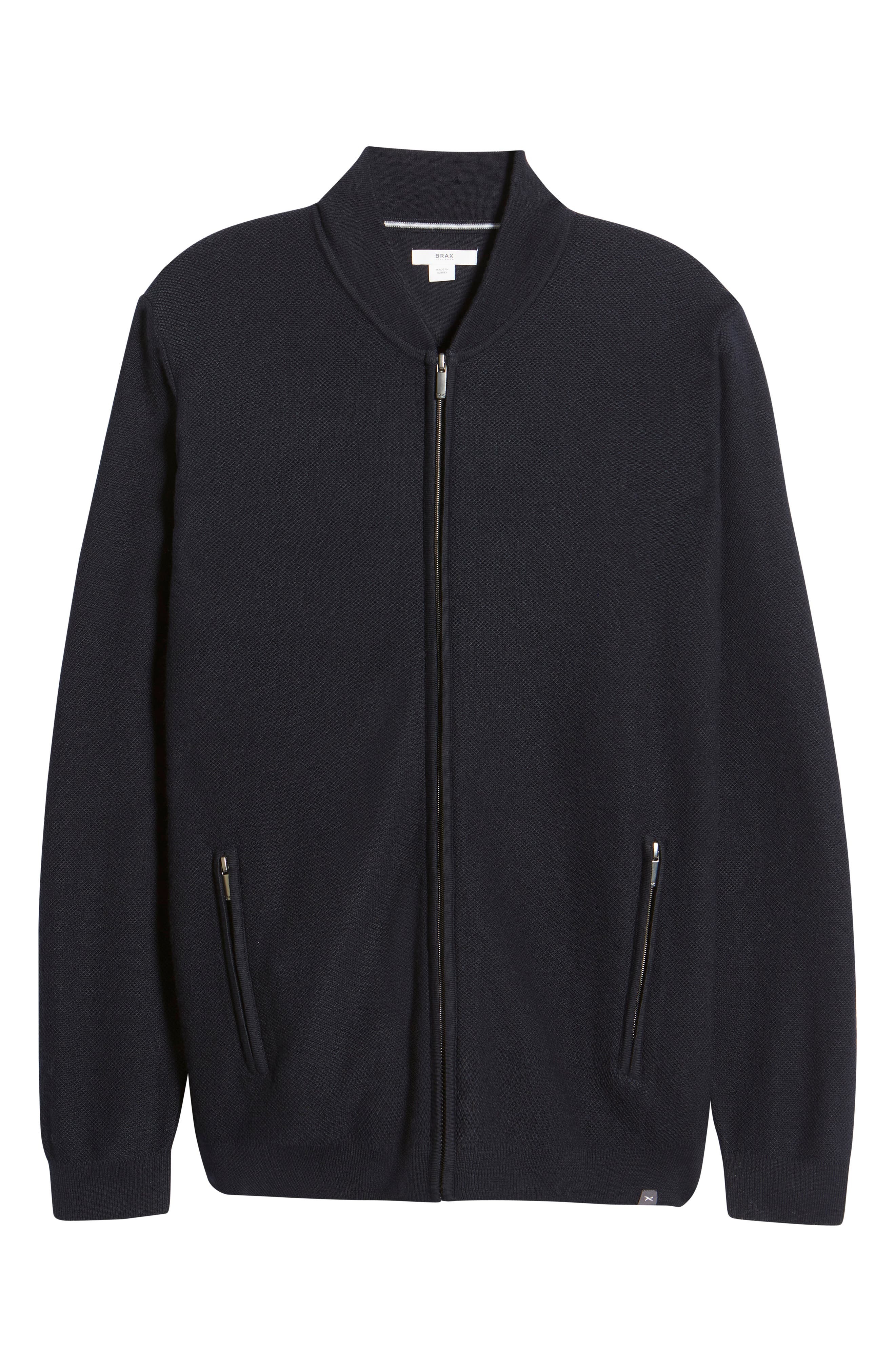 Brax Joshua Wool Zip Up Sweater, $113 | Nordstrom | Lookastic