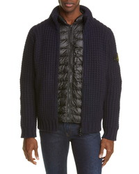 Stone Island Presidential Knit Jacket With Removable Er